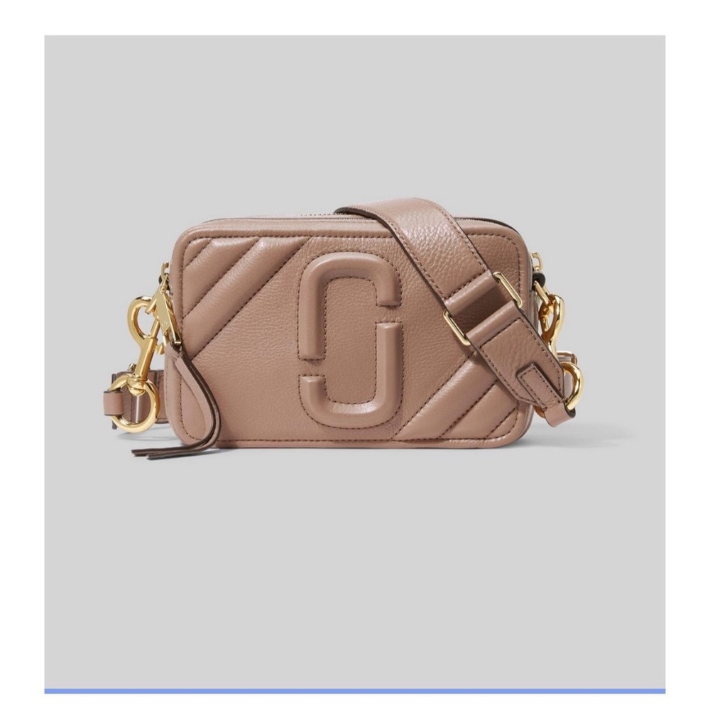 Marc Jacobs Beige Quilted Crossbody Bag